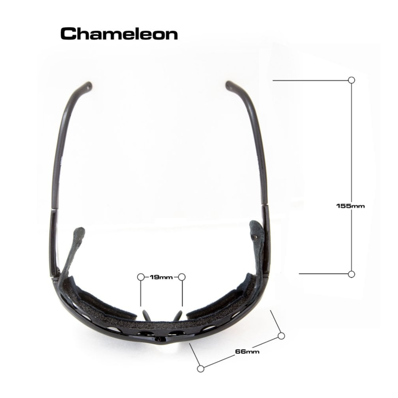 Bloc Chameleon Sports Sunglasses - Shiny Black With Cat 4 Lens-1